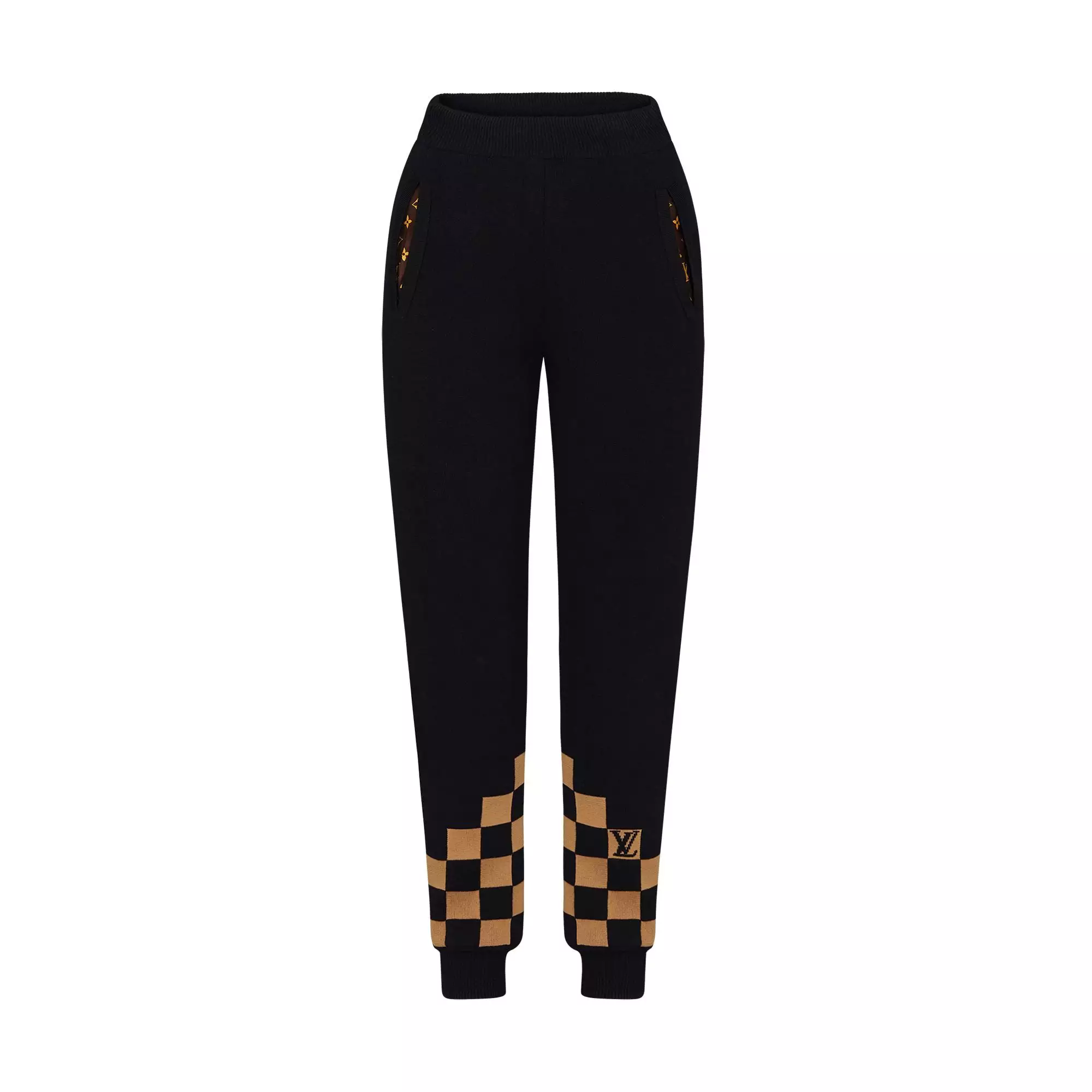 Checkerboard Knit Pant