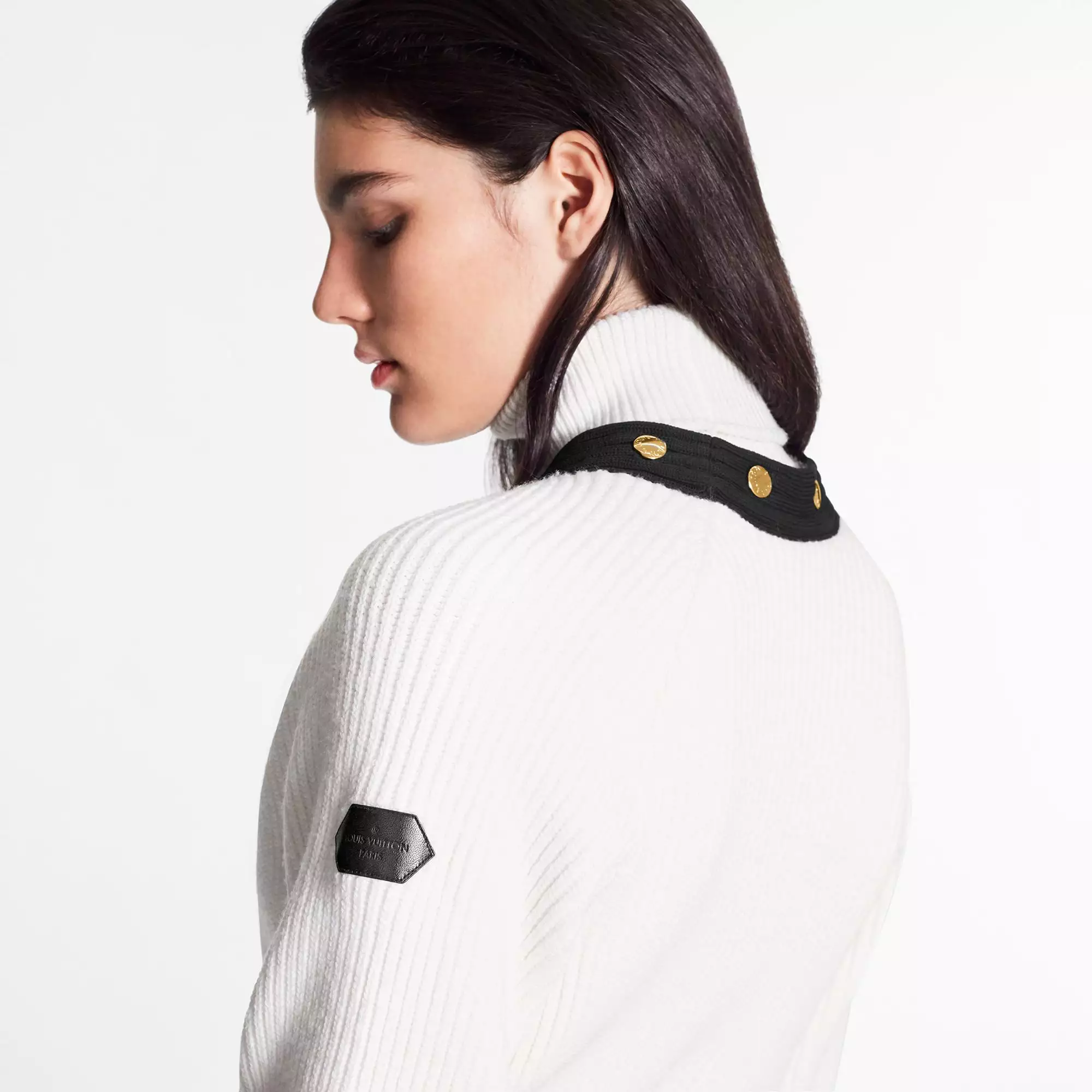 Long-Sleeved Turtleneck In Ribbed Wool