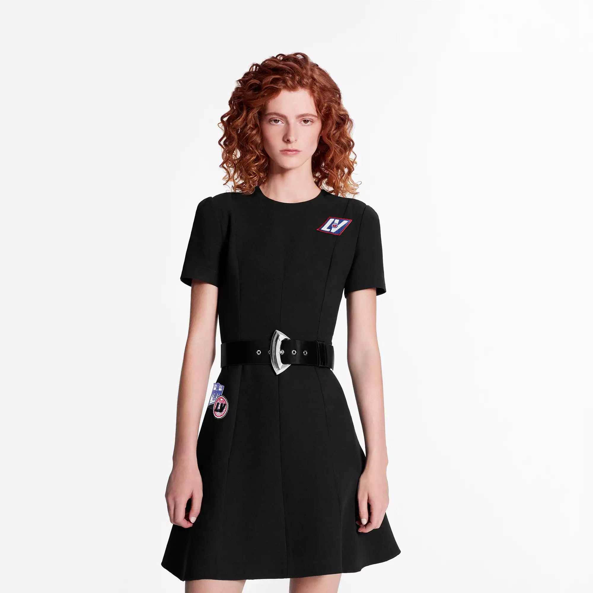 LV Airline Patches Skater Dress