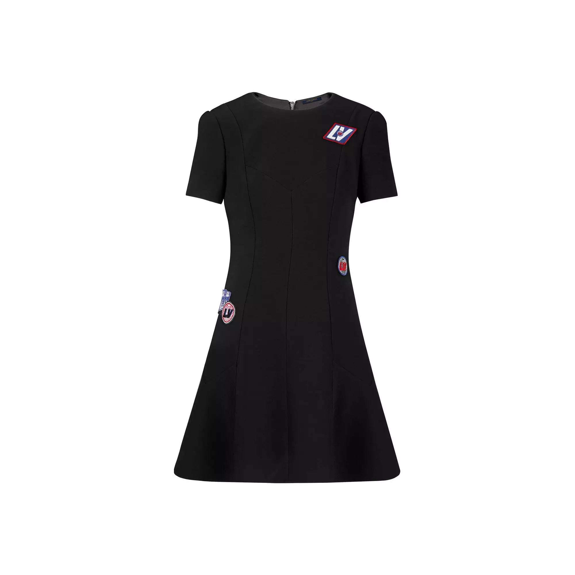 LV Airline Patches Skater Dress