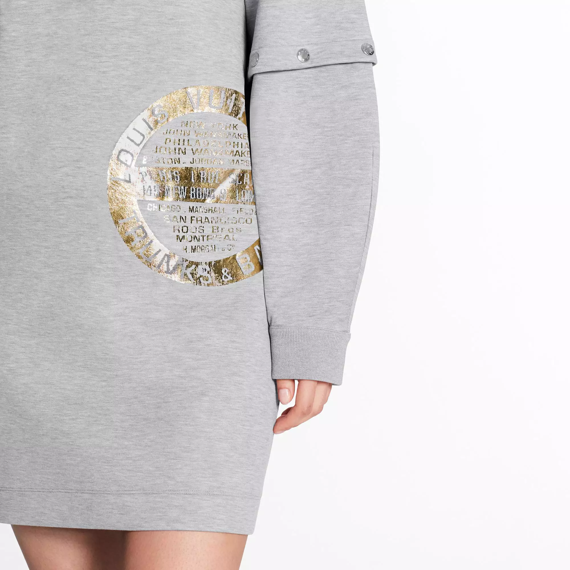 LV Stamp Sweatshirt Dress