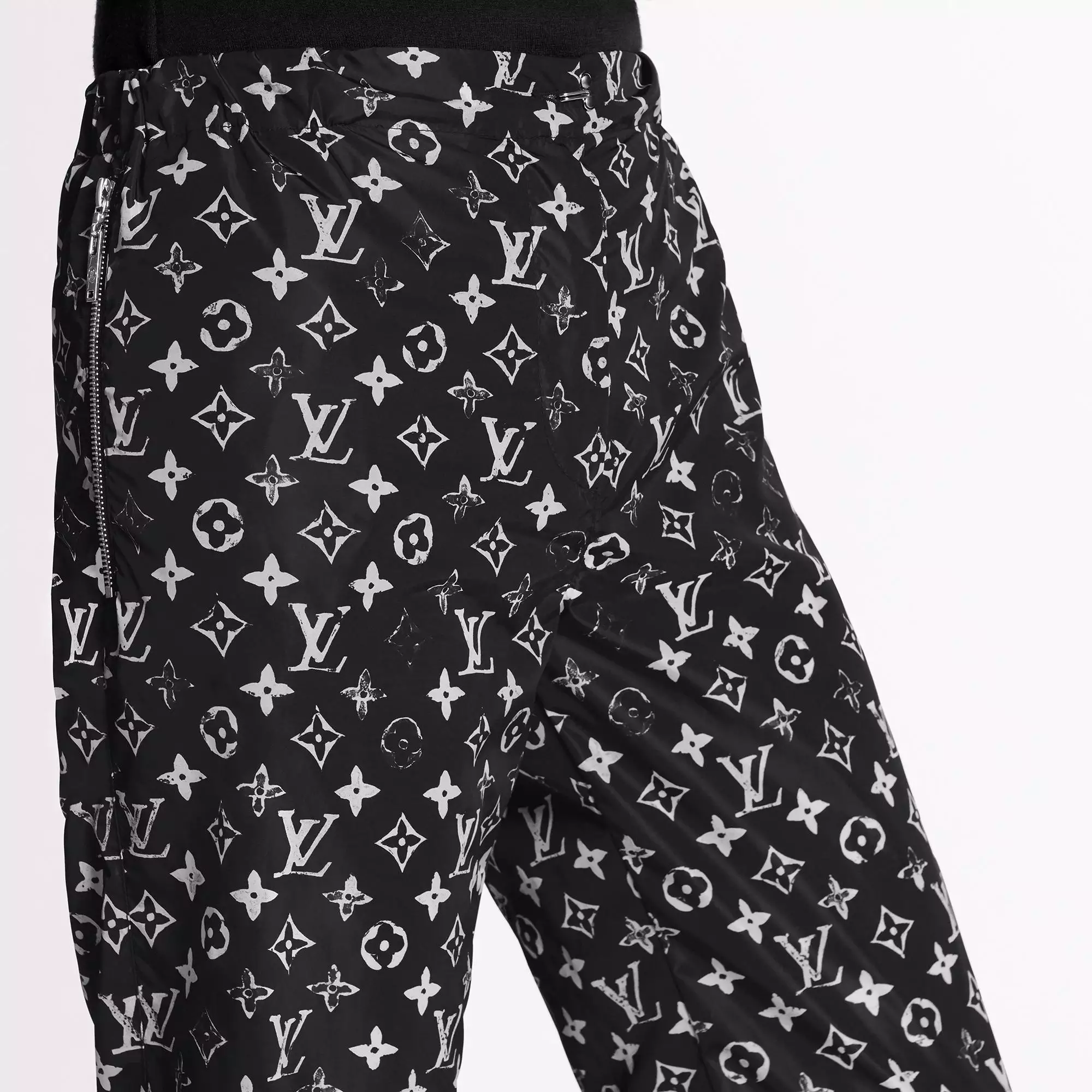 Stencil-effect Monogram Jogging Pants