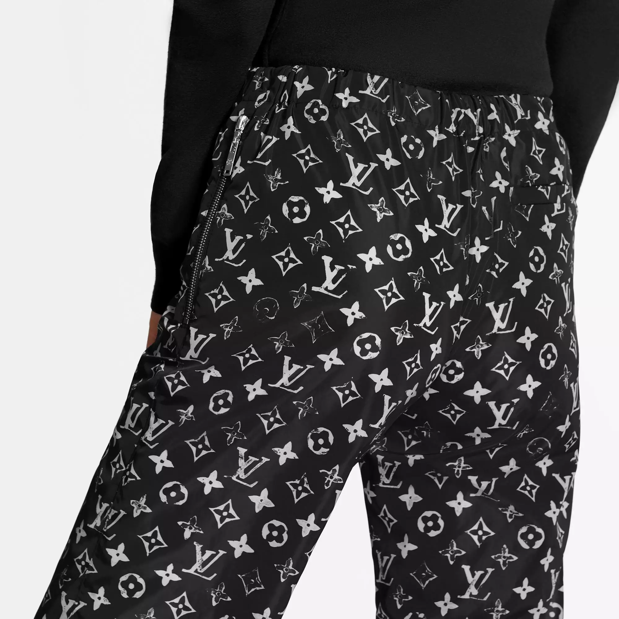 Stencil-effect Monogram Jogging Pants